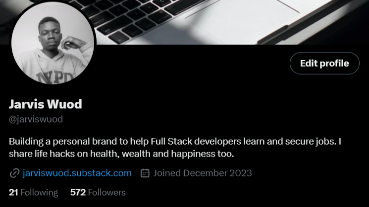 jarvis wuod x account profile