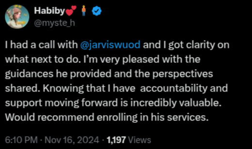 twitter testimonial