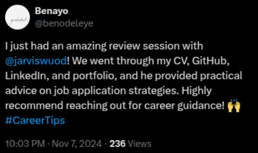 twitter testimonial