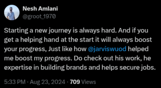 twitter testimonial
