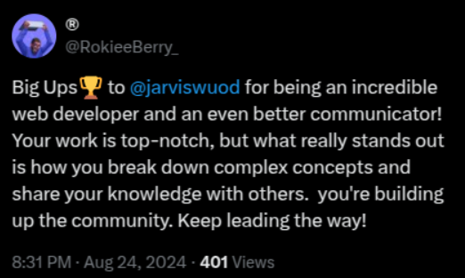 twitter testimonial