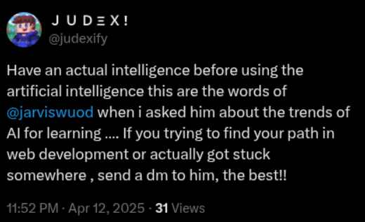 twitter testimonial