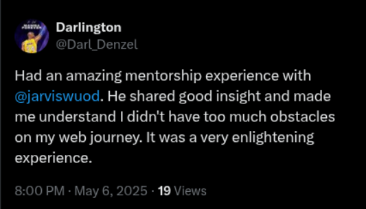 twitter testimonial