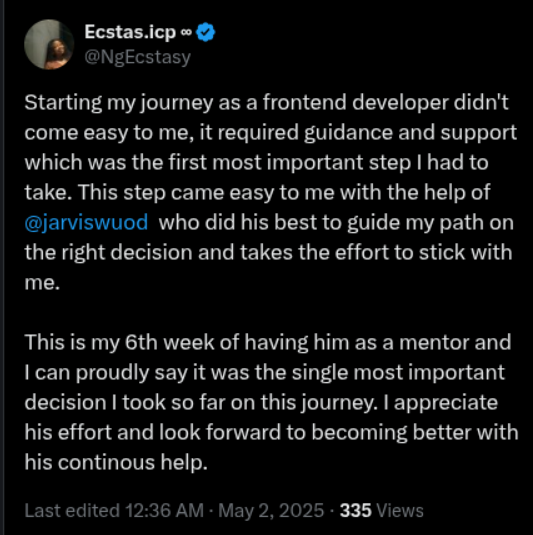 twitter testimonial